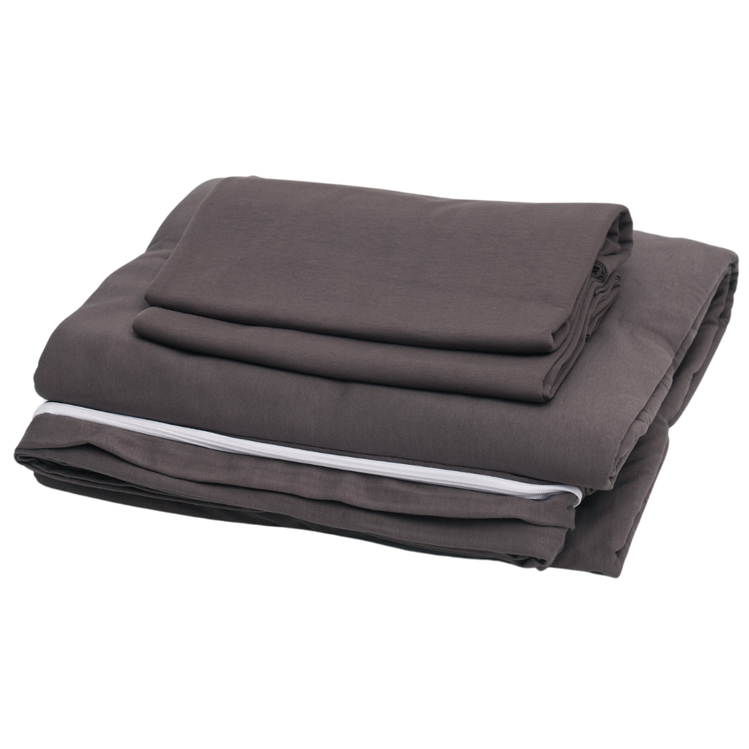 100% Cotton Jersey Duvet Cover Set - 3 Piece Set