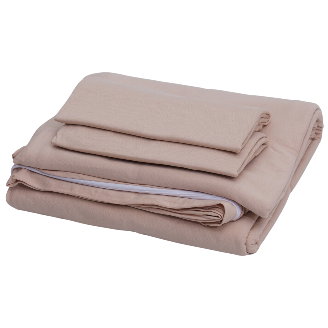 100% Cotton Jersey Duvet Cover Set - 3 Piece Set