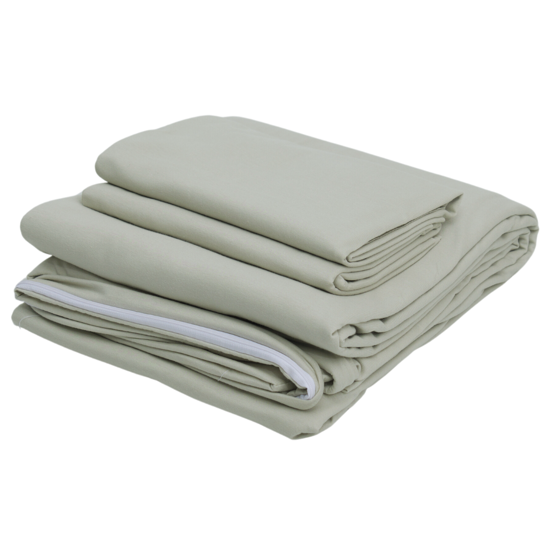 100% Cotton Jersey Duvet Cover Set - 3 Piece Set