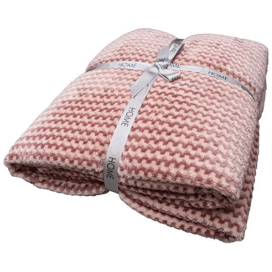 Red Stripes Fleece TV Bed Blanket Throw - Cozy - Soft - Comfortable - Winter TV Bed Couch Blanket Throw