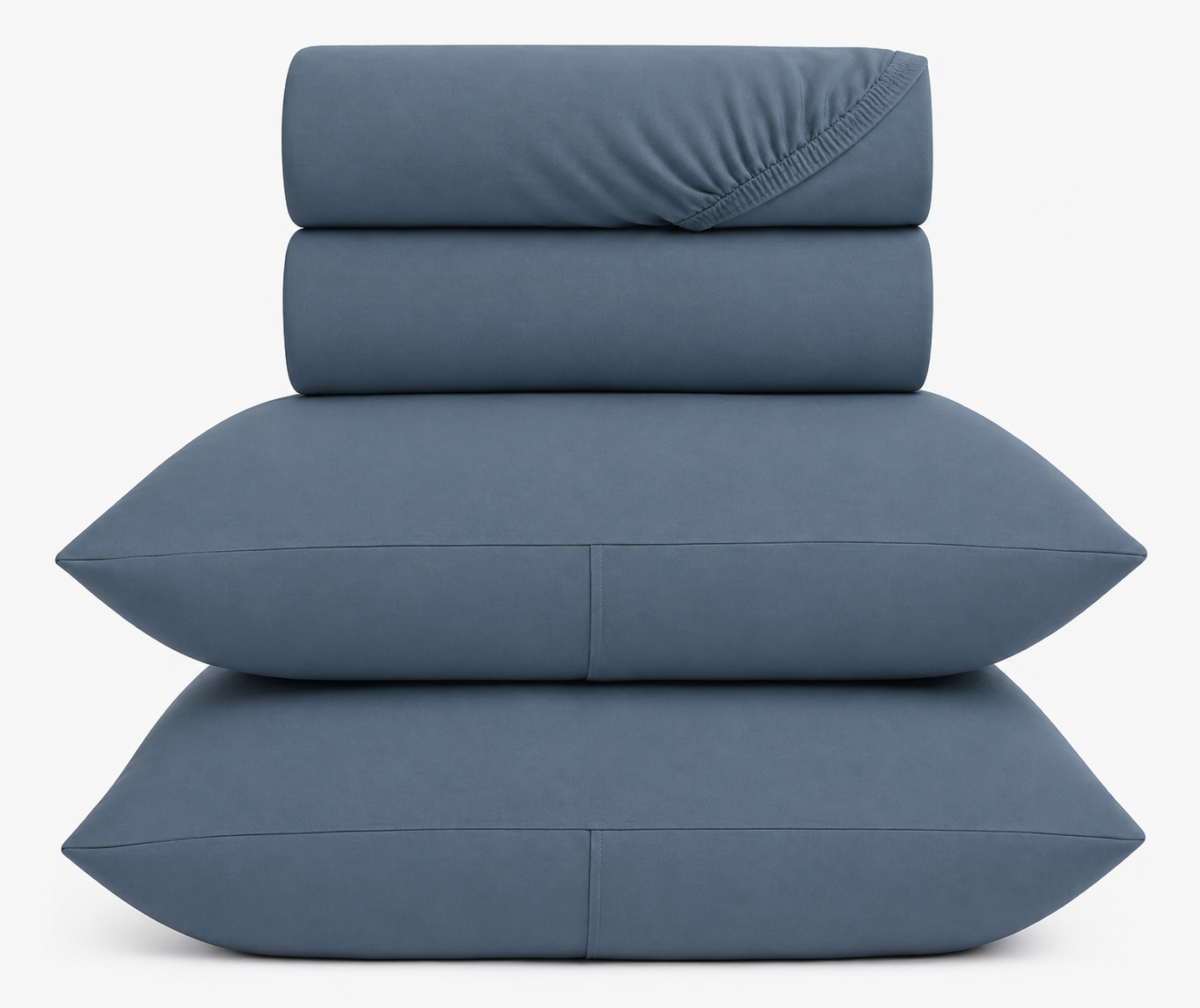 100% Cotton Jersey Bed Sheet Set - 4 Piece Set