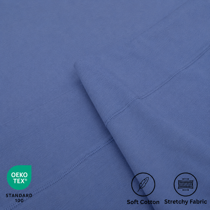 100% Cotton Jersey Single Flat Sheet