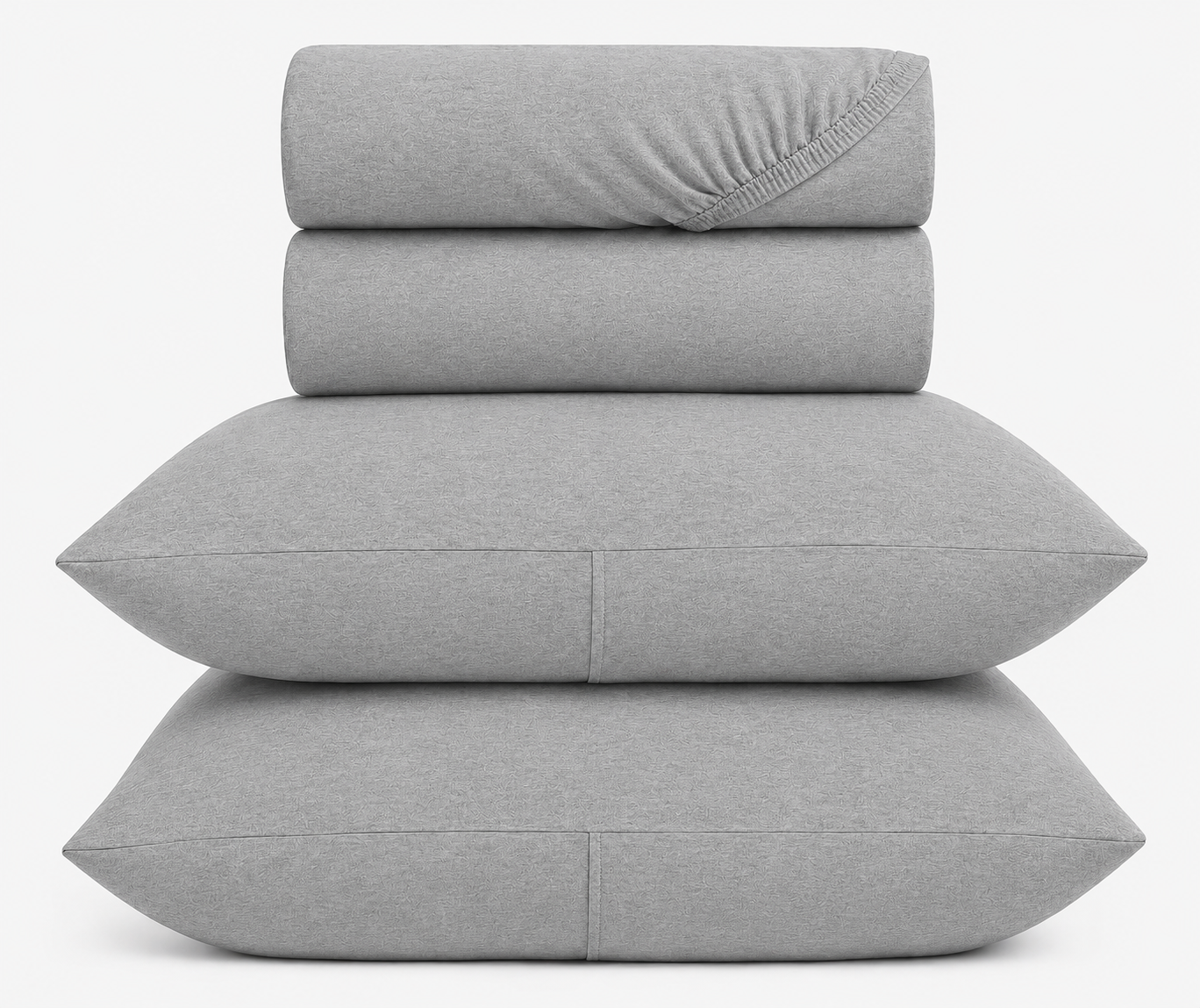 100% Cotton Jersey Bed Sheet Set - 4 Piece Set