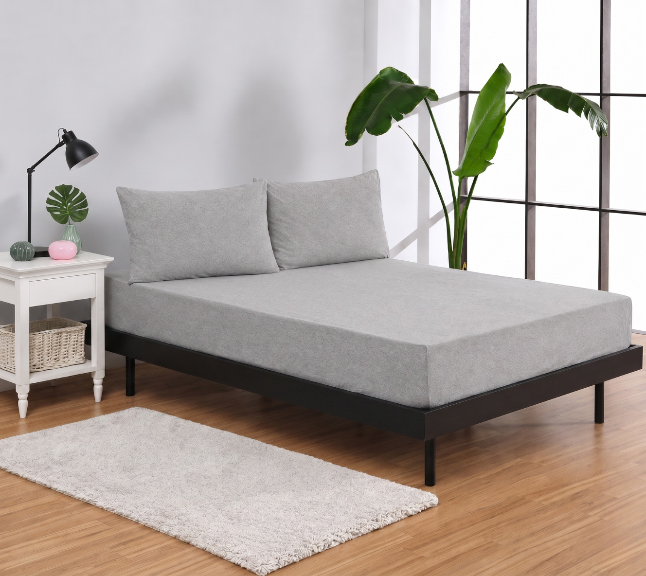 100% Cotton Jersey Single Fitted Sheet