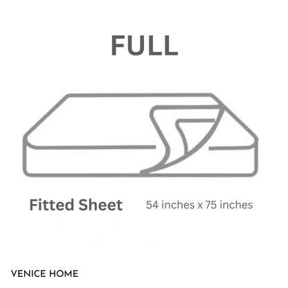 Full size Fitted Bed Sheet size chart