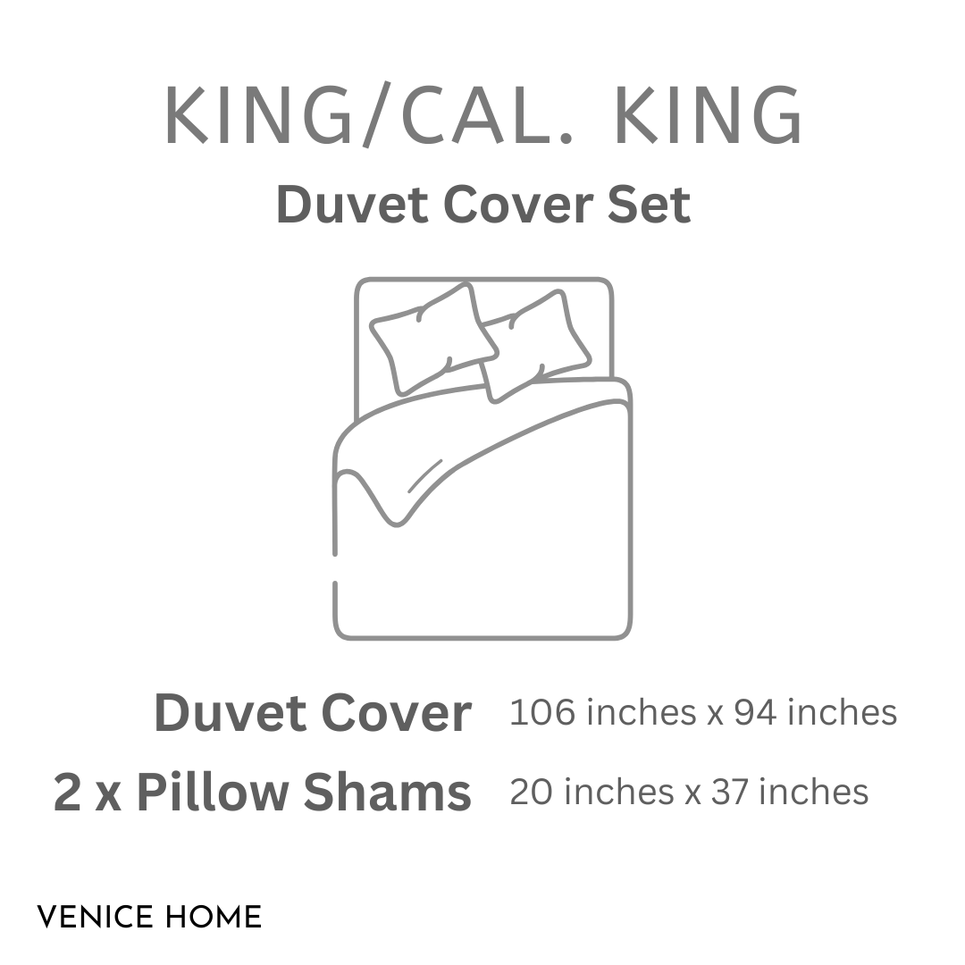 100% Cotton Jersey Duvet Cover Set - 3 Piece Set