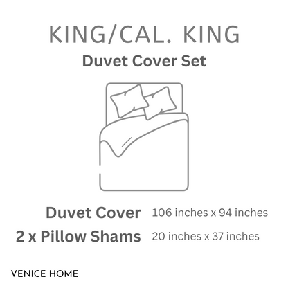 100% Cotton Jersey Duvet Cover Set - 3 Piece Set