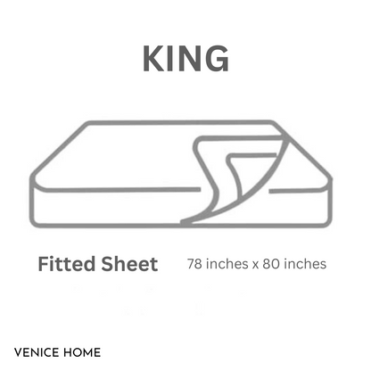 King size Fitted Bed Sheet size chart