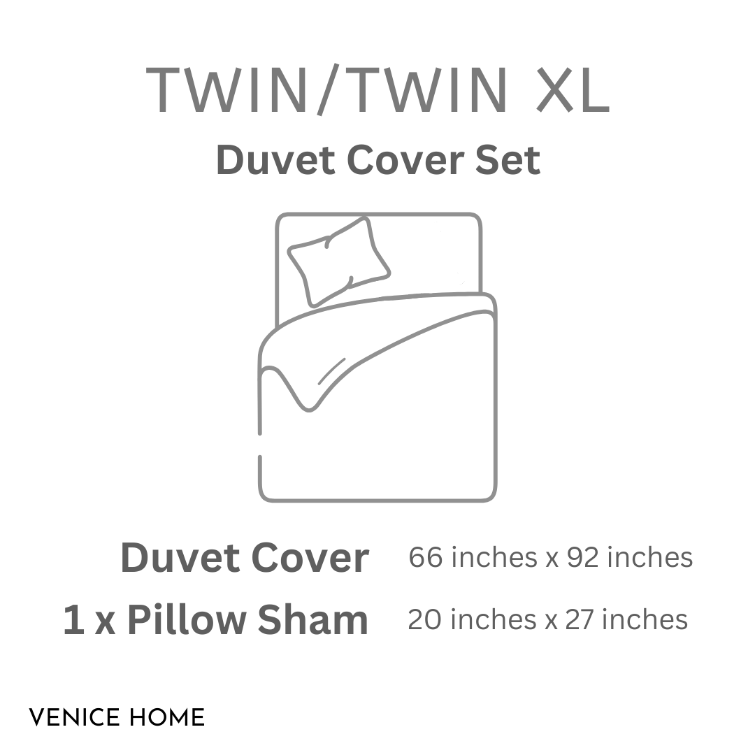 100% Cotton Jersey Duvet Cover Set - 3 Piece Set