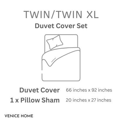 100% Cotton Jersey Duvet Cover Set - 3 Piece Set